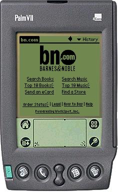 See what bn.com looks like on the Palm VII